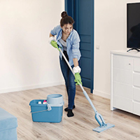 living and bedroom cleaning